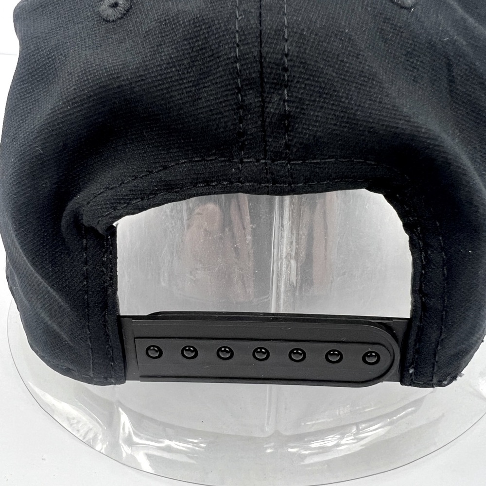 NIKE HAT/CAP UNISEX, JET BLACK, UNISEX, ADJ STRAP, WHITE LOGO EMBROIDERED UNISEX - Picture 9 of 15